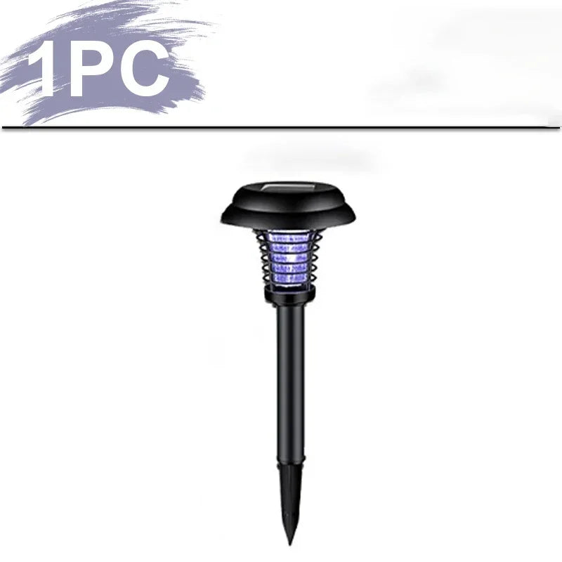 Solar Mosquito Killer: Waterproof LED Bug Zapper for Outdoors