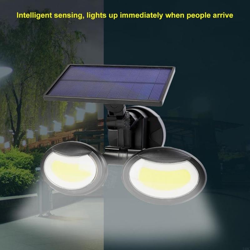 Motion Detector Lights - Dual Head Waterproof Spotlights