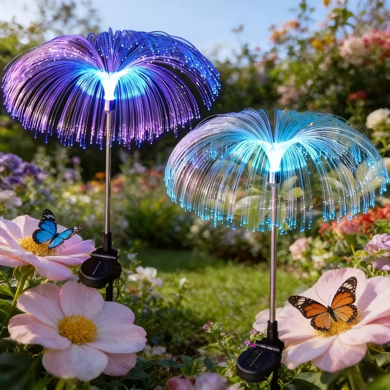 7-Color Jellyfish Solar Lawn Lights: Waterproof Garden Decor