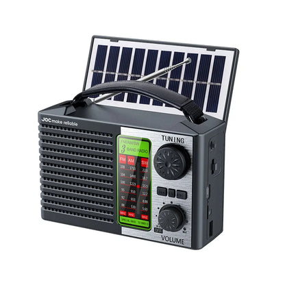 Portable Solar Radio FM AM SW Bluetooth Music Player