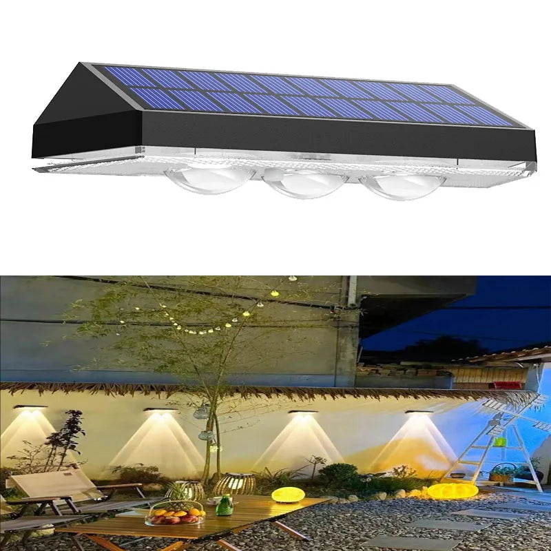 Solar Fence Lights RGB & Warm White LED Outdoor Decor