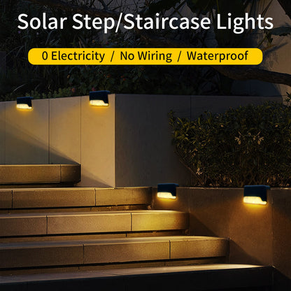 Solar Stair Lights - Outdoor Waterproof LED Stair Fence