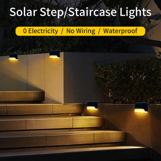 Solar Stair Lights - Outdoor Waterproof LED Stair Fence