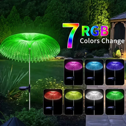 7-Color Jellyfish Solar Lawn Lights: Waterproof Garden Decor