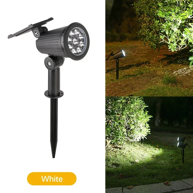 9 LEDs Solar Spotlights - IP65 Waterproof Outdoor Lights