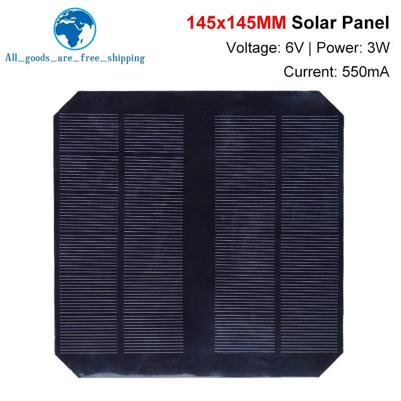 DIY Mini Solar Panel 6V 3W Charger for Tablets & Toys