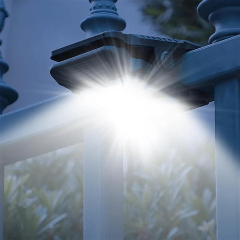 New Upgraded Solar Clip Light Outdoor Courtyard Lamp Camping Garden 3 Lighting  Intelligent Sensing Solar Wall Lamp