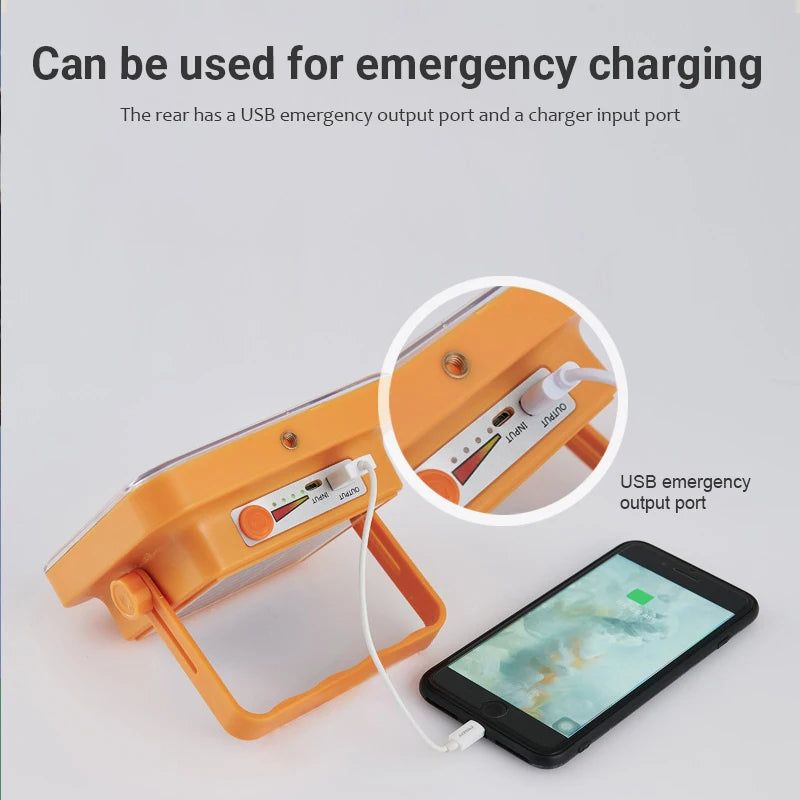 Portable Solar LED Lantern - Rechargeable Camping Light