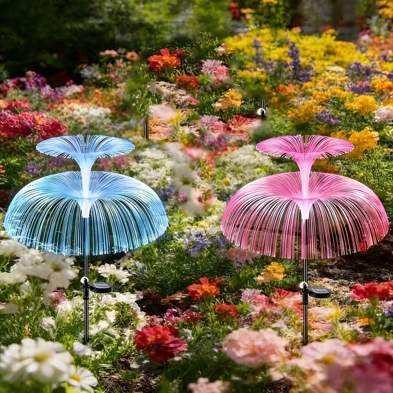 7-Color Jellyfish Solar Lawn Lights: Waterproof Garden Decor
