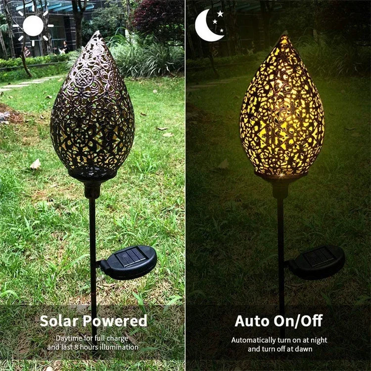 Outdoor Solar Light: Solar Water Drop Light - Waterproof Outdoor Garden Projection