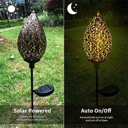Outdoor Solar Light: Solar Water Drop Light - Waterproof Outdoor Garden Projection
