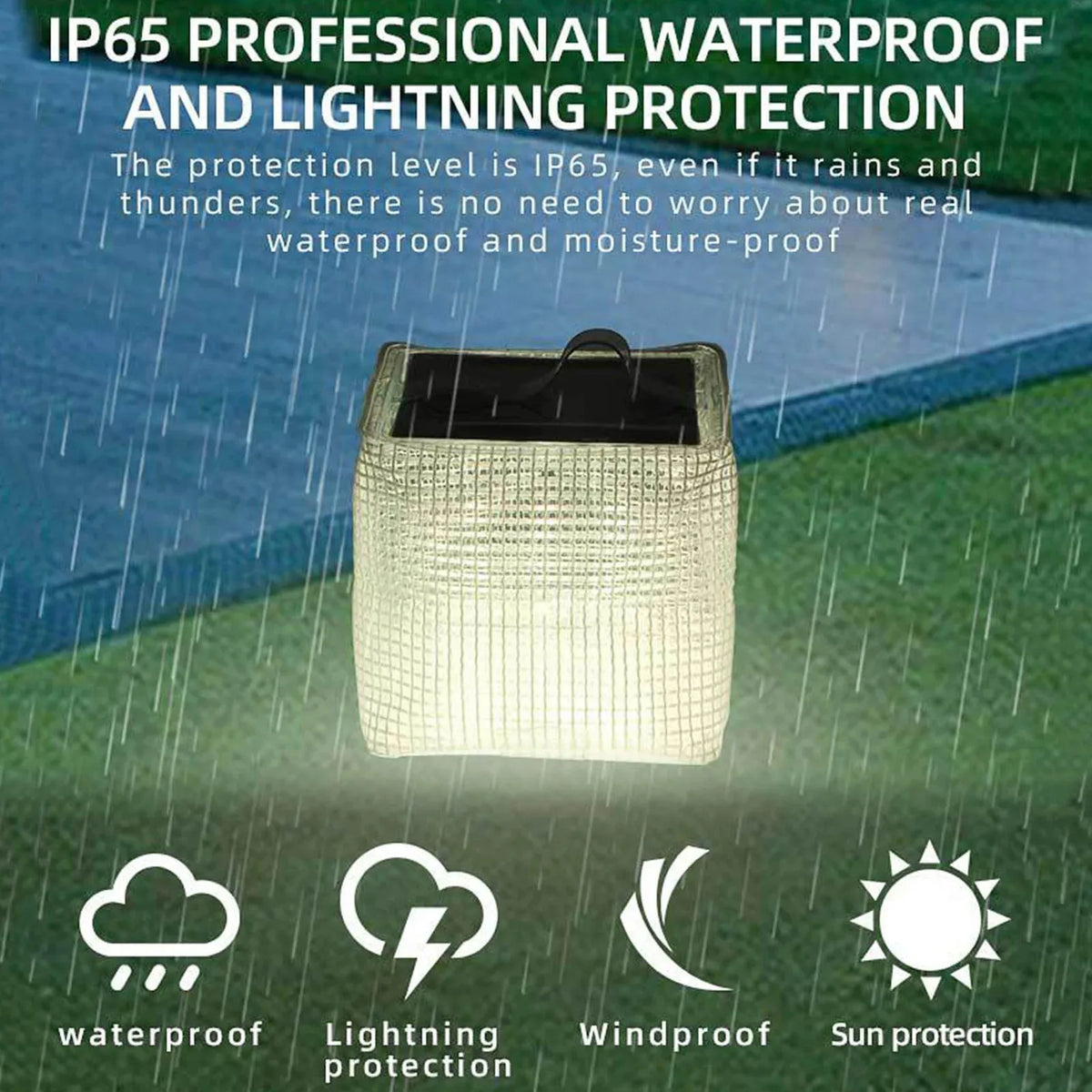 Solar Inflatable Light Lantern Camping Lamp LED Outdoor Tent Bright Lights Waterproof Outside Rechargers Security Light