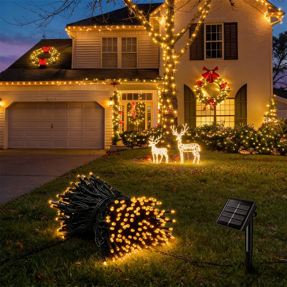 Solar LED String Lights: Patio, Wedding, Christmas Decor