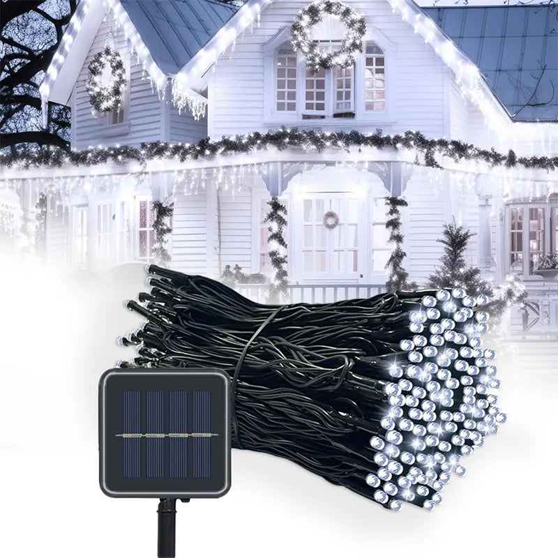 Solar LED String Lights: Patio, Wedding, Christmas Decor