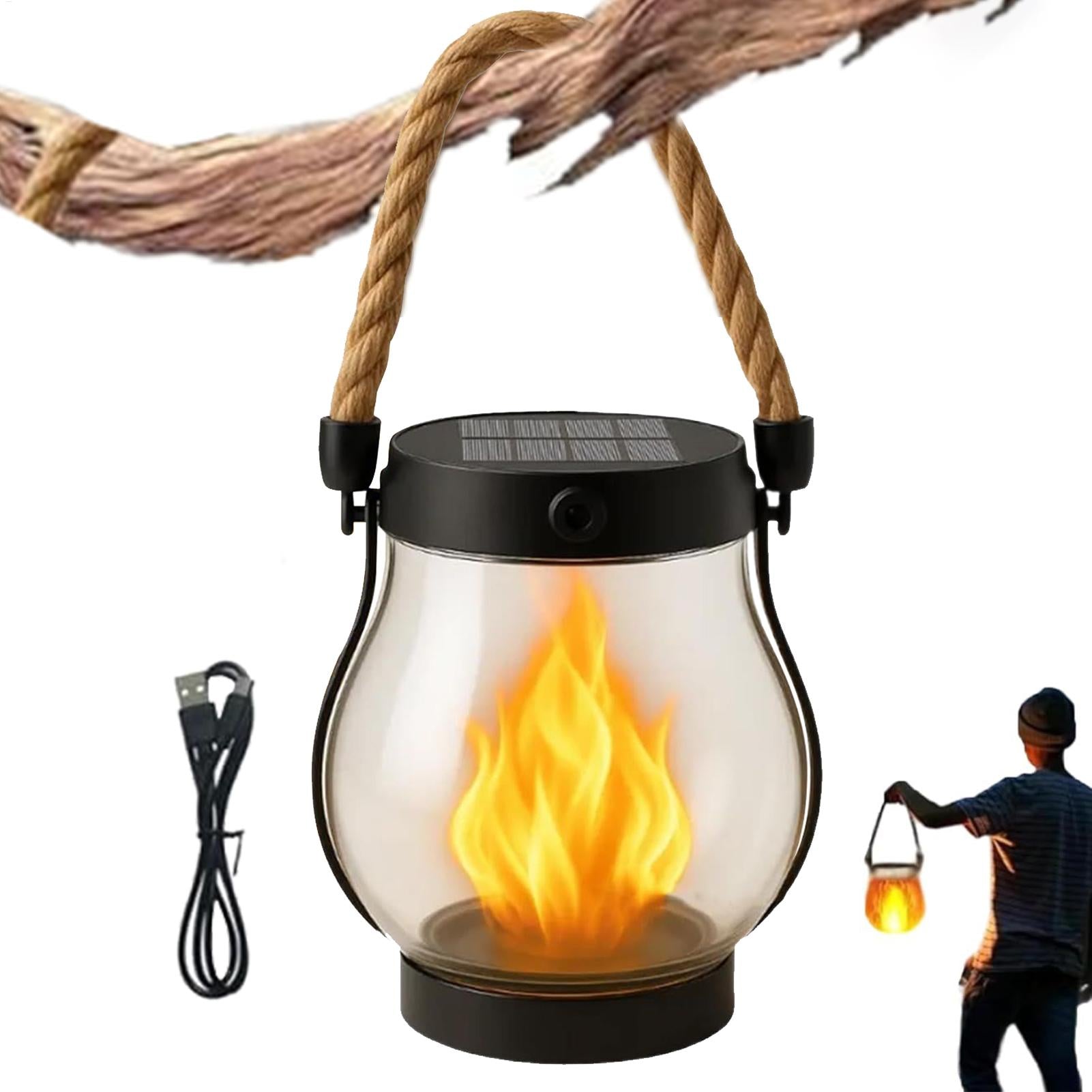 Solar Lanterns: Flame Portable LED Party & Camping Lights