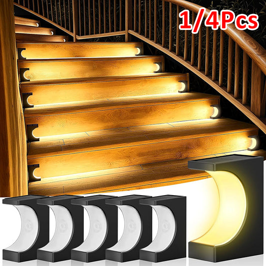 Solar Stair Lights Outdoor IP65 Waterproof Garden Decor