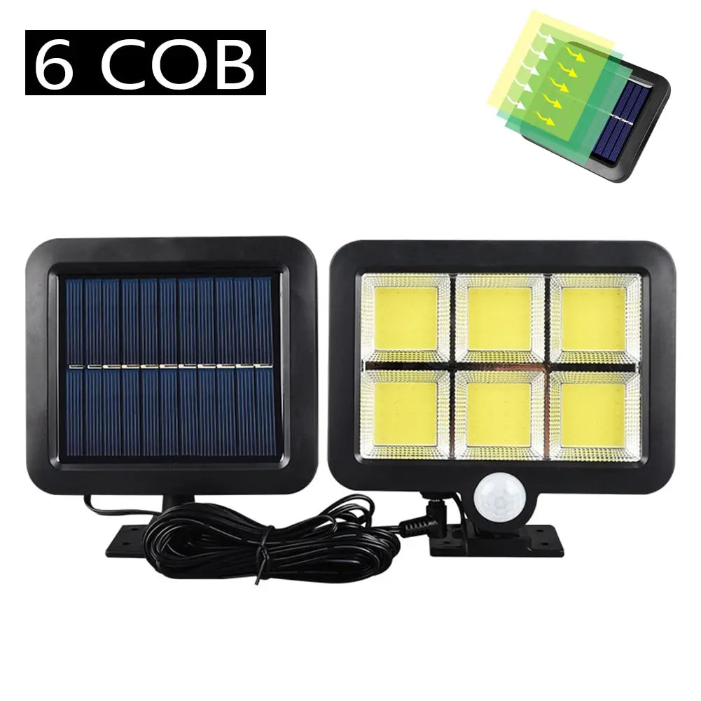 Solar Light Motion Sensor - Waterproof COB LED Outdoor Lamp