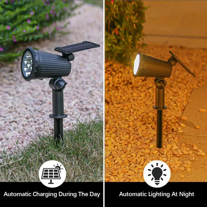 9 LEDs Solar Spotlights - IP65 Waterproof Outdoor Lights
